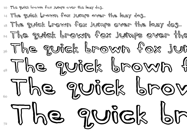 Batt Marber font waterfall